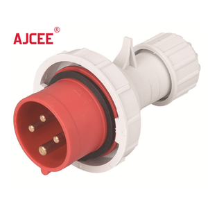 Phích Cắm Điện Nam Công Nghiệp Chống Nước AJCEE 0242, Phích Cắm Điện 4pin 380V <span class=keywords><strong>32a</strong></span> Eu Với CE - Product Image 1