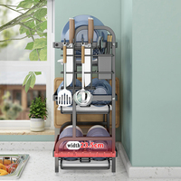 Égouttoir à vaisselle en acier inoxydable à 2 niveaux pour cuisine, support de rangement facile à installer pour bols et assiettes