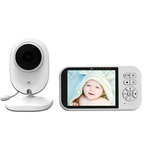 <span class=keywords><strong>Meilleur</strong></span> prix, caméra de surveillance pour bébé de 3,5 pouces 720p avec détection des pleurs, audio bidirectionnel, vision nocturne 3-5 m, lecteur de musique, 2,4 GHz FHSS - Product Image 1
