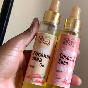 Aceite Corporal de Karité, Zanahoria y Coco Orgánico Blanqueador e Hidratante Shea Tradition de 100 ml para Todo Tipo de Piel - Product Image 1