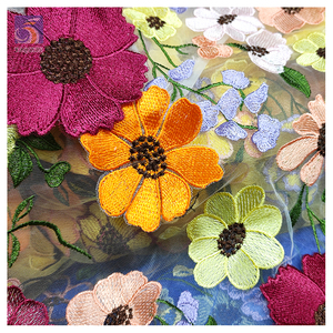 YX2116 tessuto 2025 di fascia alta in maglia di <span class=keywords><strong>Tulle</strong></span> <span class=keywords><strong>ricamato</strong></span> francese 3D <span class=keywords><strong>per</strong></span> <span class=keywords><strong>abiti</strong></span> da sera da donna - Product Image 5