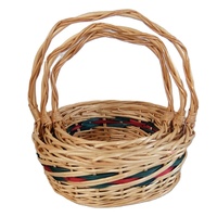 Artisanat tissé coloré saule panier