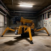 Grue araignée RST L-740 de 10 tonnes, électrique, hydraulique, télescopique, sur chenilles, pour utilisation en logistique d'entrepôts industriels européens