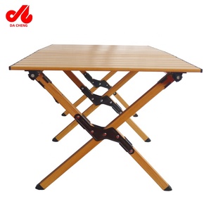Outdoor Gevouwen Draagbare En Gemakkelijk Te Dragen Meubels Massief Hout Camping Barbecue Ei Roll Tafel - Product Image 5