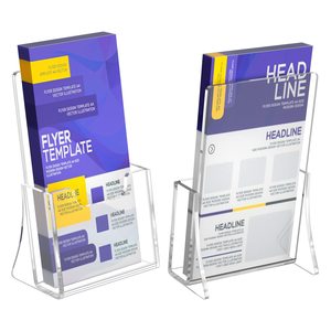 Customized Brochure Holder Clear Literature Organizer Magazine Rack <b>Wall</b> Workbench <b>Display</b> - Product Image 3
