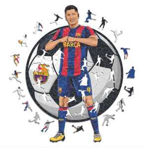 DIY A3 A4 A5 3D 木制运动足球队拼图 球员成人直销 - Product Image 5