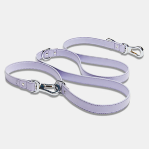 Custom <strong>Double</strong> Clip Versatile <strong>Lead</strong> Dog Leash High-Quality Vegan Leather <strong>Double</strong> <strong>Ended</strong> Dog <strong>Lead</strong> - Product Image 5