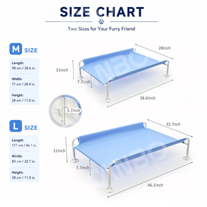 Cama Elevada Impermeable para Perros CanboPet, Cama Plegable de Metal Transpirable para Mascotas, para Exteriores - Product Image 5