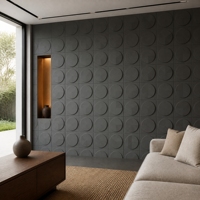 Revêtement mural en pierre artificielle ondulée verticale 1200x600mm en PU pour murs décoratifs