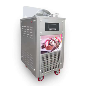 Commercial Gelato Hard <b>Ice</b> <b>Machine</b> Italian Water Vertical Batch Freezers, 5.5 Gallon/hour Feeding+mixing <b>Ice</b> <b>Machine</b> - Product Image 1