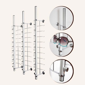 Support mural antivol verrouillable en alliage d'aluminium pour lunettes et lunettes de soleil avec support amovible - Product Image 1