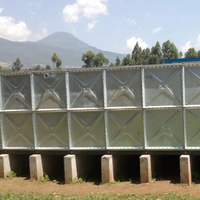 Réservoir d'eau en acier galvanisé HDG de 40 000 litres pour l'Ouganda