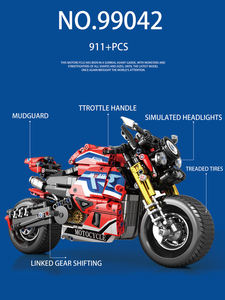 Bloques de Construcción, Ladrillos de Juguete, Motocicleta de Plástico ABS Original M1000, Modelo de Bloques de Construcción, Juguetes Educativos para Niños - Product Image 4