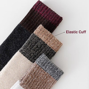 Chaussettes <span class=keywords><strong>de</strong></span> sport rétro personnalisées pour hommes et femmes, à blocs <span class=keywords><strong>de</strong></span> couleur, en mélange <span class=keywords><strong>de</strong></span> laine chaude, pour la randonnée/<span class=keywords><strong>ski</strong></span> en extérieur, chaussettes montantes pour hommes - Product Image 3