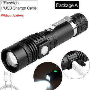 Супер яркий USB перезаряжаемый светодиодный фонарик из алюминиевого сплава небольшой размер фонарик для кемпинга мощный светодиодный фонарик - Product Image 5