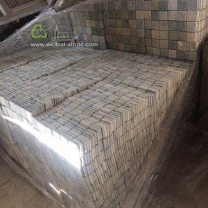 Finitura in legno di colore giallo Slate Mosaico Caduto, per esterni pavimento mattonelle di mosaico, di <span class=keywords><strong>nuoto</strong></span> piscina - Product Image 6