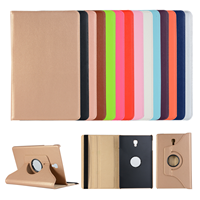 Étui pour tablette CasePeak en cuir PU à motif litchi avec support rotatif à 360 degrés pour Samsung Tab a 8.0 10.1 S9 S10 FE Plus