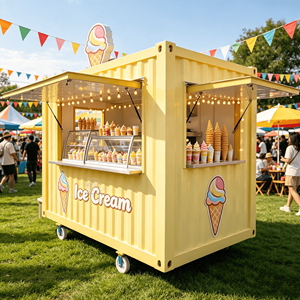 Commercial Catering Equipment Shipping <b>Container</b> Food Trailer Prefab Restaurant Mobile Kitchen <b>Container</b> - Product Image 6