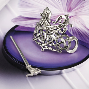 Épingle à <span class=keywords><strong>cheveux</strong></span> <span class=keywords><strong>viking</strong></span> en nœud celtique pour femmes, alliage de zinc, 14 cm, <span class=keywords><strong>bijoux</strong></span> de <span class=keywords><strong>cheveux</strong></span> tendance pour filles - Product Image 3