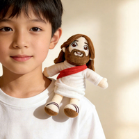 Jouet en peluche à porter sur l'épaule, poupée Jésus, jouets pour enfants, vente en gros, jouets pas chers, mini jouets pour machine à griffes