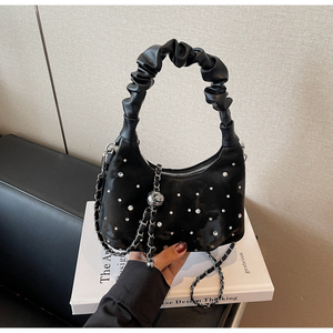 2026 New Arrivals Niche-Style Women's <b>Summer</b> <b>Bag</b> The Viral Chain Crossbody A Casual Rhinestone-Embellished - Product Image 2