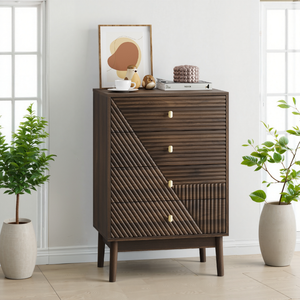 Commode moderne en bois avec tiroirs pour chambre à coucher ou couloir - Product Image 2
