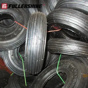 high quality wheelbarrow tire 4.00-6 smooth rib pattern with inner tube