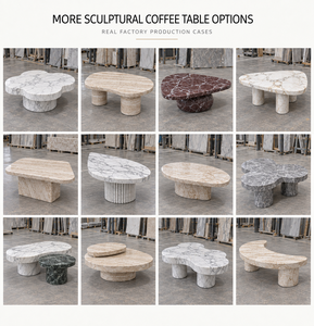 Table basse carrée de luxe moderne <span class=keywords><strong>en</strong></span> quartzite blanc poli pour salon, avec plateau métallique intégré, vente <span class=keywords><strong>en</strong></span> gros - Product Image 2