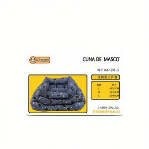 Set Letto per Animali Domestici in Tre Pezzi Imbottito in Cotone Modello YM1295 - Product Image 2