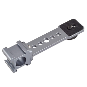 Adaptateur triple griffe froide en aluminium Poyinco, barre d'extension avec trous filetés 1/4\" et 3/8\" pour accessoires <span class=keywords><strong>Ronin</strong></span> <span class=keywords><strong>Osmo</strong></span> Mobile Zhiyun - Product Image 6