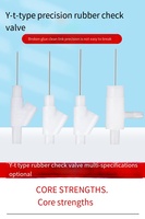 Katup Pengunci Lem Loctite AB Anti Bocor, Katup Jarum Mikro untuk Dispensing, Katup Penghenti Aliran Tipe Y untuk Cartridge Epoxy