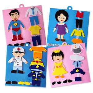 Tablero de Actividades Sensoriales de Fieltro Personalizado para Niños Pequeños, Juguete de Actividades DIY, Expresión Emocional, Juego de Rompecabezas para Niños de 1 a 6 Años, Educación Temprana - Product Image 5