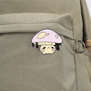 Set Pin Enamel Jamur Kawaii Lucu, Bros Jamur Kartun Menggemaskan Untuk Dekorasi Tas Ransel - Product Image 4