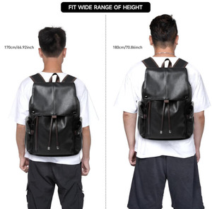 Bsci Nhà Máy Phụ Nữ Ba Lô Ví <span class=keywords><strong>PU</strong></span> Da Chống Trộm Giản Dị Vai Túi Thời Trang Phụ Nữ Satchel Túi - Product Image 6