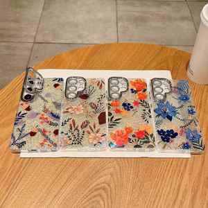Funda con Soporte para Cámara Serie Floral para iPhone 15 Pro Max, Accesorios para Teléfono Samsung S26 Ultra, S25, S24 Ultra, A35, <span class=keywords><strong>A55</strong></span> - Product Image 4