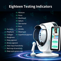 Analyseur de peau IA, scanner facial, 18 métriques de test, imagerie spectrale 8 bandes, appareil de diagnostic facial 3D pour salon de beauté et spa