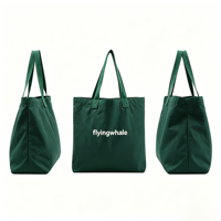 Sac à main grande capacité uni, personnalisable avec police de marque, pour la mode, les souvenirs, les cadeaux, les boutiques, la promotion et le shopping quotidien