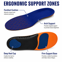 Semelles orthopédiques pour fasciite plantaire (plus de 100 kg), pour hommes et femmes, inserts orthopédiques pour voûte plantaire haute, pieds plats, surpronation et douleurs au talon
