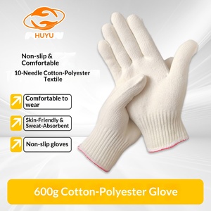 Guantes de Protección Laboral Resistentes al Desgaste para Uso en Fábrica y Construcción, Guantes Industriales de Algodón Transpirable - Product Image 6