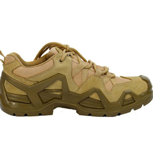 SF07 NOUVELLES Bottes tactiques hautes jaunes en cuir PU respirant, bottes de randonnée en plein air, chaussures de trekking toutes saisons - Product Image 4