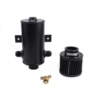 CRASTP Oil Catch <b>Can</b> 0.75L Aluminum Alloy With <b>Air</b> Filter For Car Modification - Product Image 3