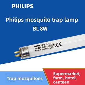 Lampe <span class=keywords><strong>UV</strong></span> <span class=keywords><strong>Philips</strong></span> TL 8W/10 BL - Tube Actinic T5 G5 pour pièges à insectes/curage <span class=keywords><strong>UV</strong></span>, source de lumière UVA 350-400nm - Product Image 5