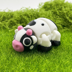 Mini figurines de vache Gob pour bébé, statues de vache mignonnes à collectionner pour la décoration de bureau et d'étagère, figurines d'animaux Kawaii pour adolescents et adultes - Product Image 2