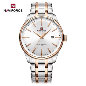 Reloj de Cuarzo para Hombre 9230 con Esfera de Agujas, Caja y Correa de Acero Inoxidable, Números Romanos, Día/ Fecha - Product Image 2