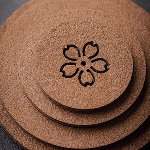 Sottobicchieri in feltro personalizzabili per bevande <span class=keywords><strong>tavolo</strong></span> da pranzo cuscinetto di protezione resistente al calore tappetino tazza di tè e caffè tazza calda tovaglietta - Product Image 2