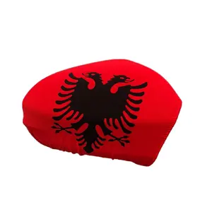 NX FLAGS Best quality polyester printed all countries flag Albania car mirror flag