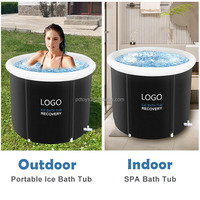 Bain de glace portable en PVC gonflable pour adultes avec logo personnalisé Piscine à dosette de récupération écologique pour spa en plongée froide