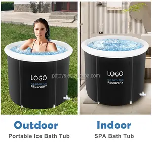Özel Logo PVC taşınabilir şişme buz banyosu kurtarma Pod kurtarma yetişkinler için soğuk dalma küvet havuzu şişme buz küvet