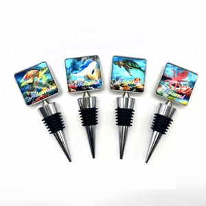 Canchun Mexico Reusable Stainless Steel Sealing <b>Wine</b> Bottle <b>Stoppers</b> Fridge Magnets Bottle Opener Decorative Art Gifts Bar - Product Image 3