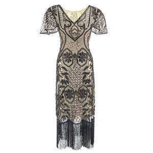 Vestido de Noche 2025 Estilo Flapper Años 20, Talla Grande, Estilo <span class=keywords><strong>Gran</strong></span> Gatsby, con Lentejuelas y Cuentas, Vestido Casual para Mujer - Product Image 4